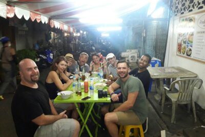 Bangkok Evening Street Food Tuk Tuk Adventure - Grand Palace by night and Democracy Monument at Krua Absorn