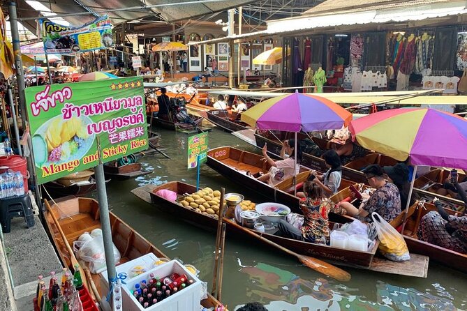Bangkok: Floating Market and Train Tour with Guide in Spanish and English - Day-trip route: from Bangkok to Mae Klong, then onward to Damnoen Saduak