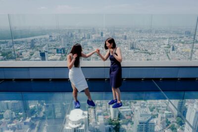 Bangkok: Mahanakhon SkyWalk Entry Ticket with Options - The 74th-floor indoor deck: where you steady your nerves