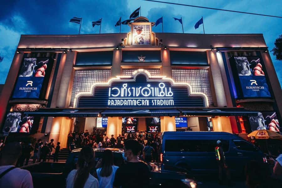 Bangkok: Muay Thai Boxing Tickets at Rajadamnern Stadium - What happens before the fights: Wai Kru and the music-and-light show