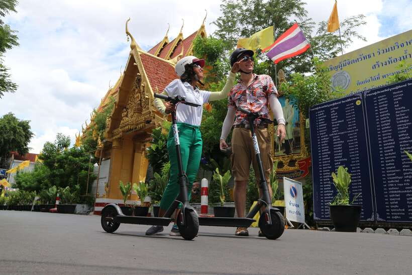 Bangkok: Riverside E-Scooter Adventure with StreetFood Snack - Bangkok on an Electric Scooter: fast, fun, and still local