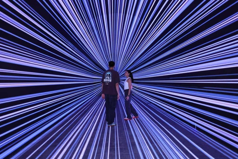 Bangkok: Space & Time Cube Ticket Options 9D Film or VR Game - Walking the Zones: Space Tunnel, Jurassic World, Mirror Maze, and More