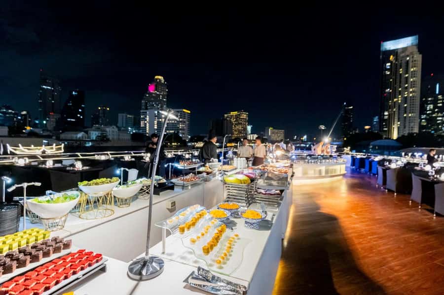 Bangkok: The Opulence Buffet Dinner Cruise with Live Band - How the 3 decks work: pick your view on purpose