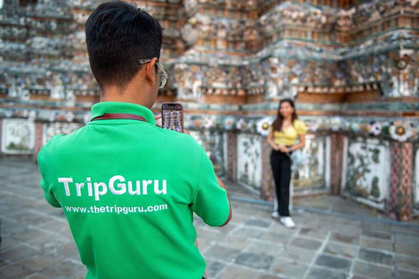 Bangkok: Wat Pho and Wat Arun Guided Walking Tour - Wat Pho: The 46-Meter Reclining Buddha and Temple Details That Click