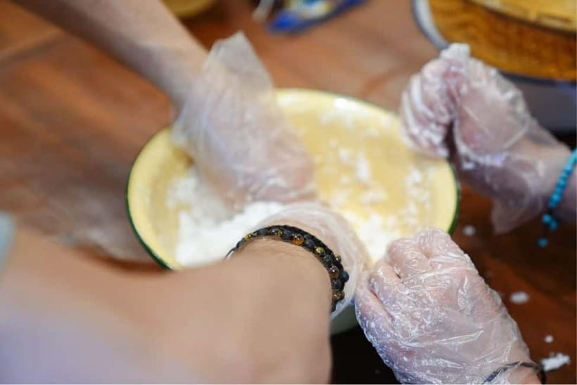 Bangkok: White Lotus Thai Cooking Class with Market Tour - Eating Together, Lucky Draw, and a White Lotus You Fold