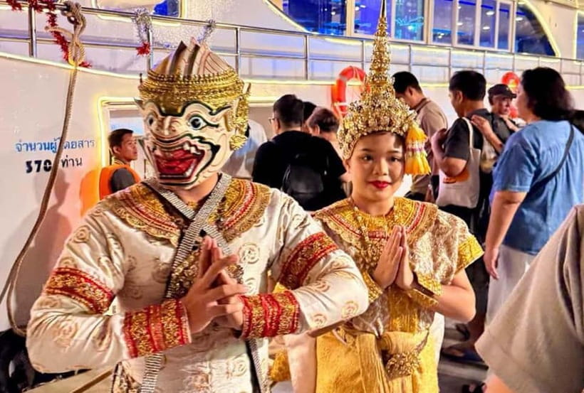 Bangkok: White Orchid Chao Phraya Dinner Cruise free Beer - Where you board at Asiatique and ICONSIAM (no hotel pickup)