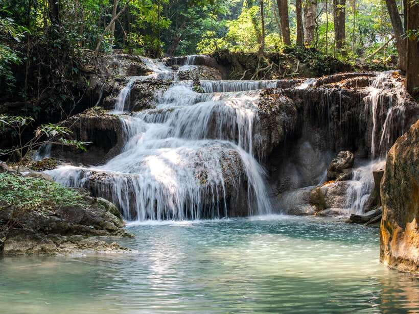 From Bangkok: Erawan Park & Kanchanaburi Small-Group Tour - Erawan National Park: the seven-tier waterfall day (and the smart way to tackle it)