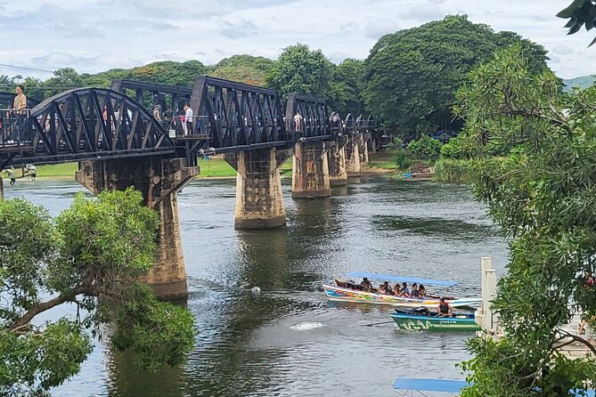 Kanchanaburi Full Day Tour: River Kwai and Erawan Falls - River Kwai Bridge time plan: the best way to use your one hour