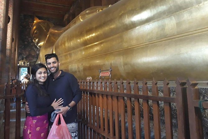 Private Bangkok City Tour Full Day With The Grand Palace - Wat Arun across the water: the prang and the photo angles