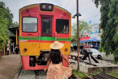 Train & Floating Market Food Adventure + Scenic train ride - Mae Klong Railway Market: the early-morning vibe and the guide factor
